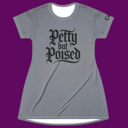 Petty But Poised Gothic T-Shirt Dress | Comfy Women's Nightgown