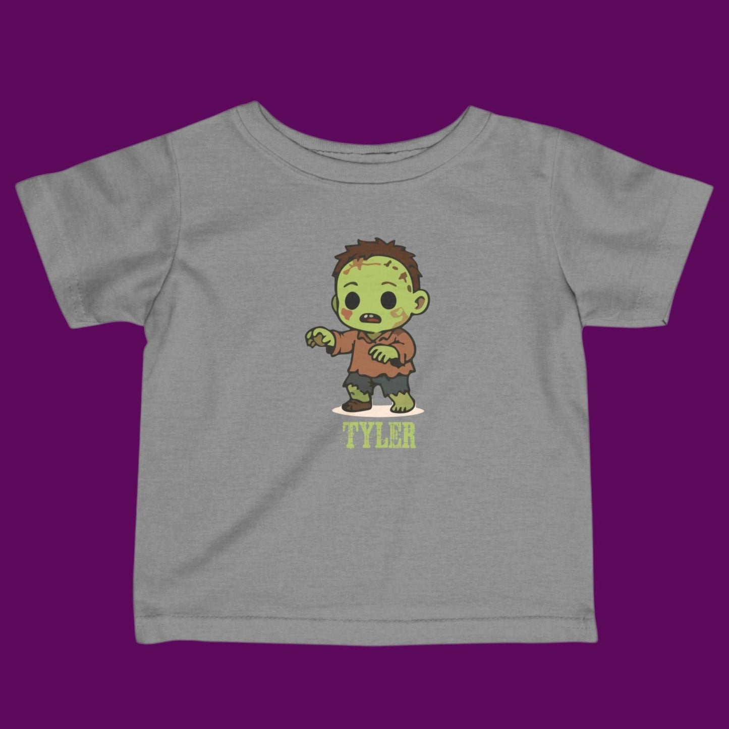 Personalized Zombie Kids Halloween Shirt | Daddy's Little Monster Tee