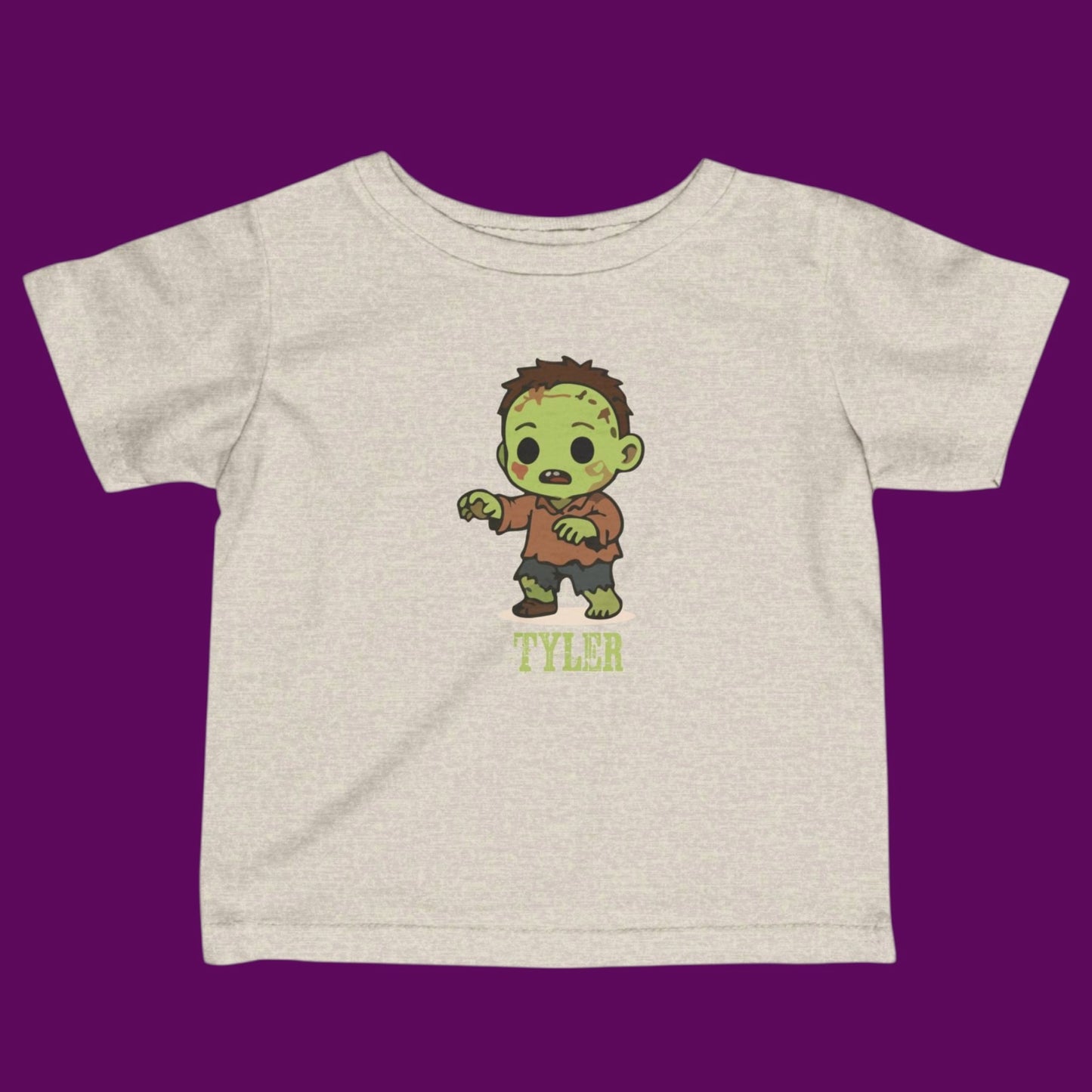 Personalized Zombie Kids Halloween Shirt | Daddy's Little Monster Tee