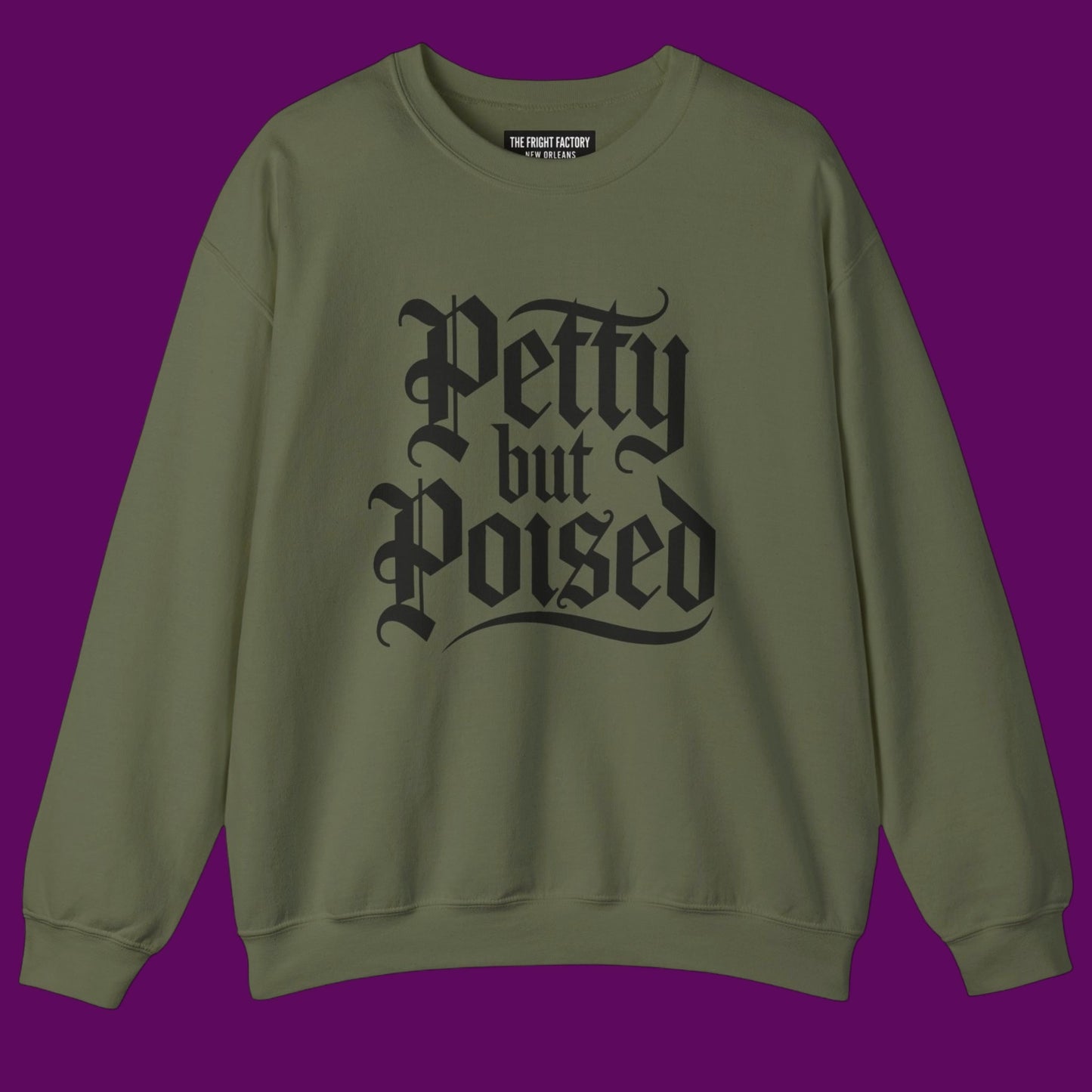 Pretty But Poised Personalized Crewneck | Dorm Room Lounge Sweatshirt